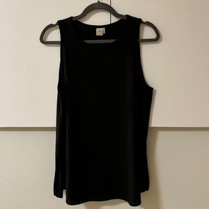 Paper Crane Black Sleeveless Blouse